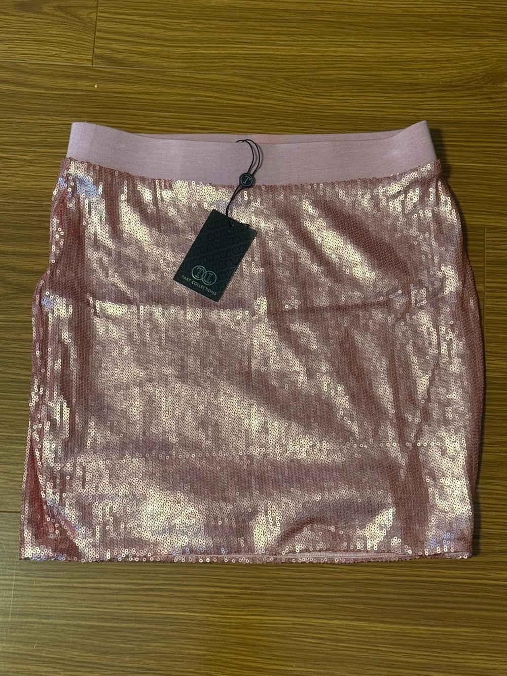 NWT Tart Collections Sequin Pink Skirt  SZ  XS